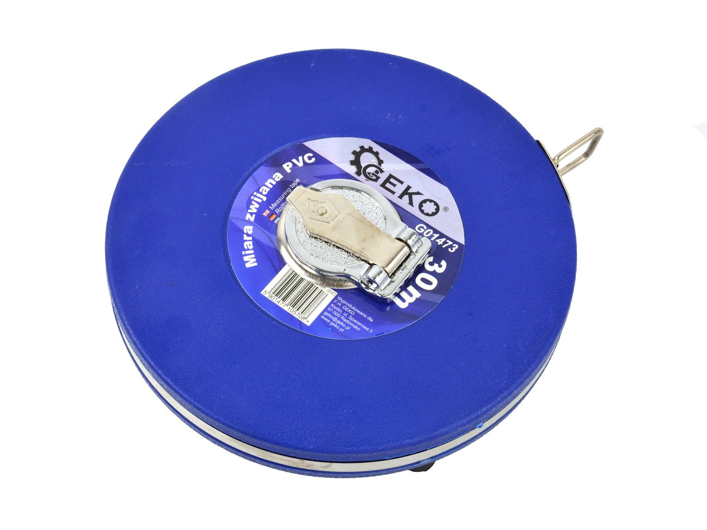 Svinovací metr PVC 30 m Geko – detail stupnice