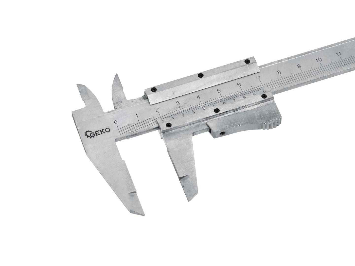 Posuvné měřítko 150 mm × 0,02 mm Geko – automatická aretace, dřevěná rukojeť 4