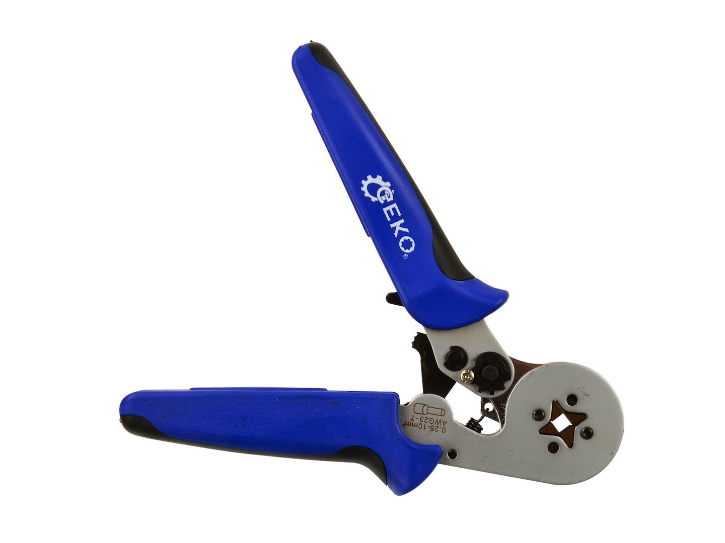 Krimpovací kleště Geko 0,25–10 mm² – celkový pohled