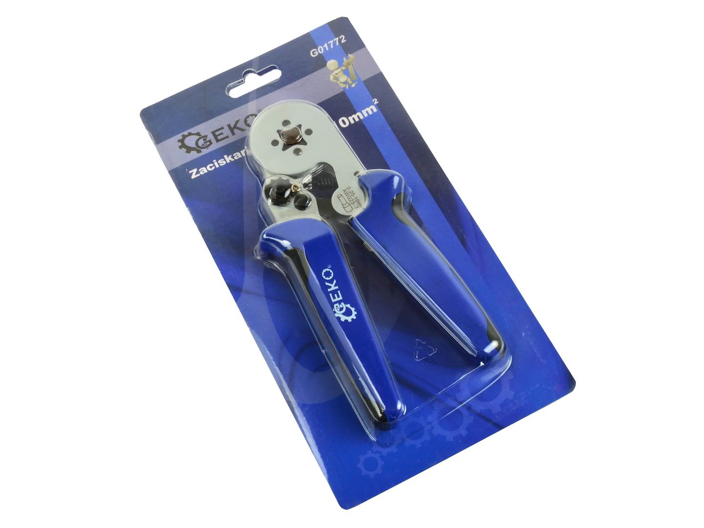 Krimpovací kleště na objímky 0,25–10 mm² Geko (10/40) 5