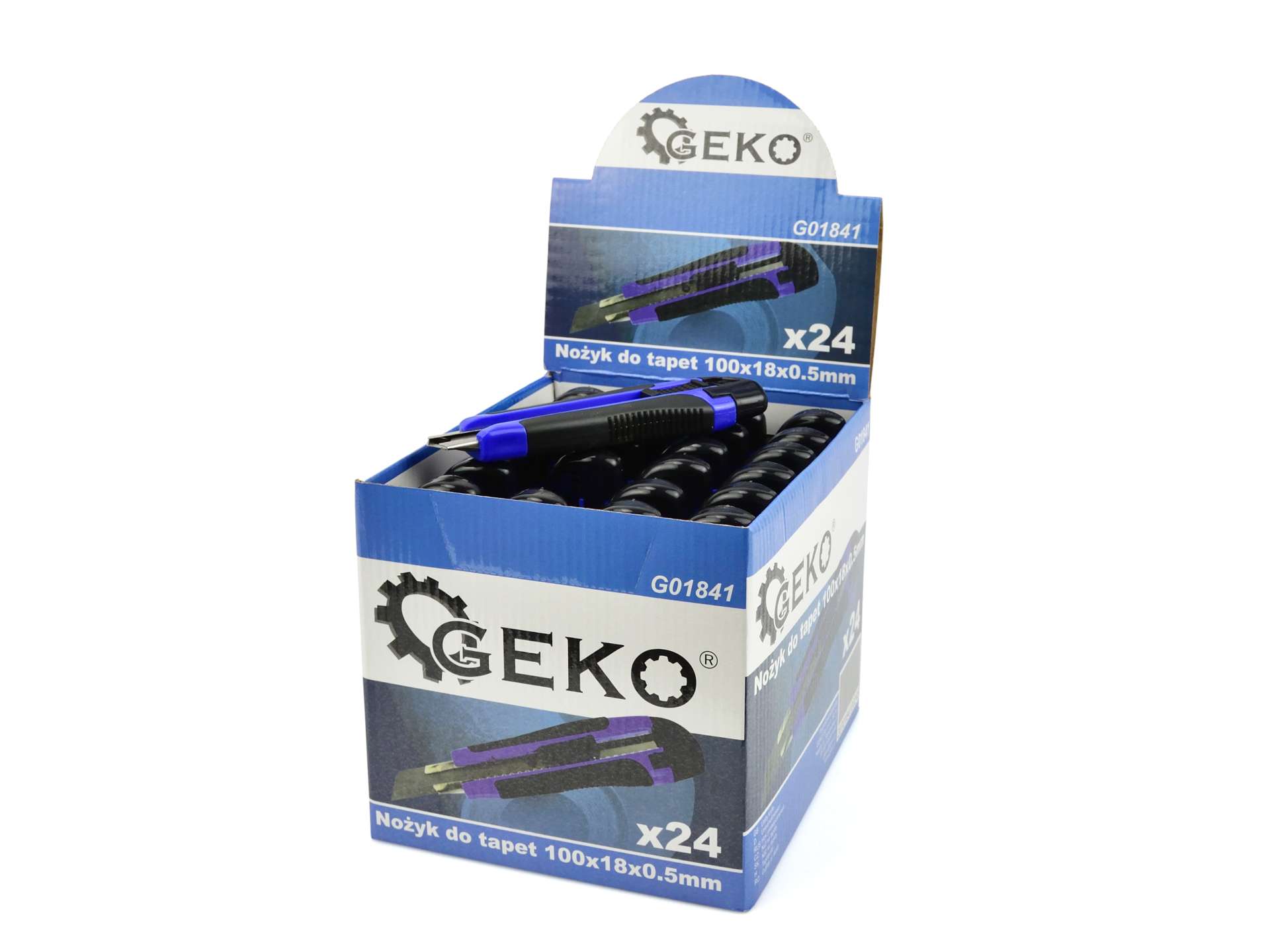 Nůž na tapety Geko 100x18x0,5 mm typ č. 1 – detail čepele