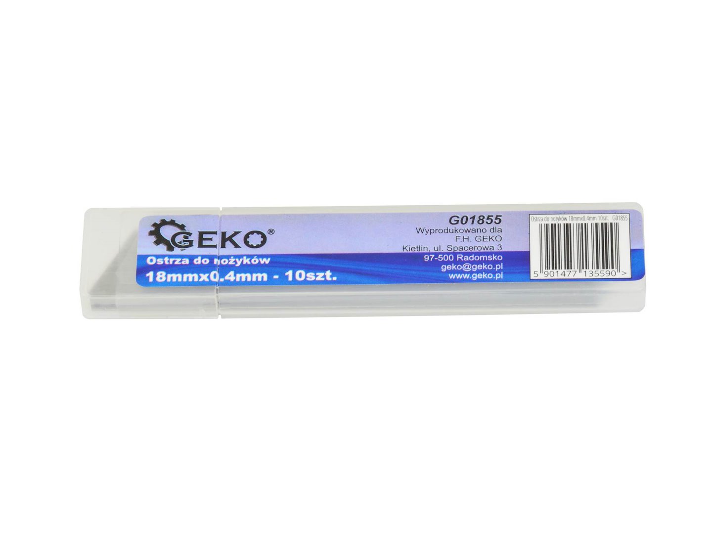 Čepele pro nože 18 mm × 0,4 mm 10 ks – ukázka použití při řezání