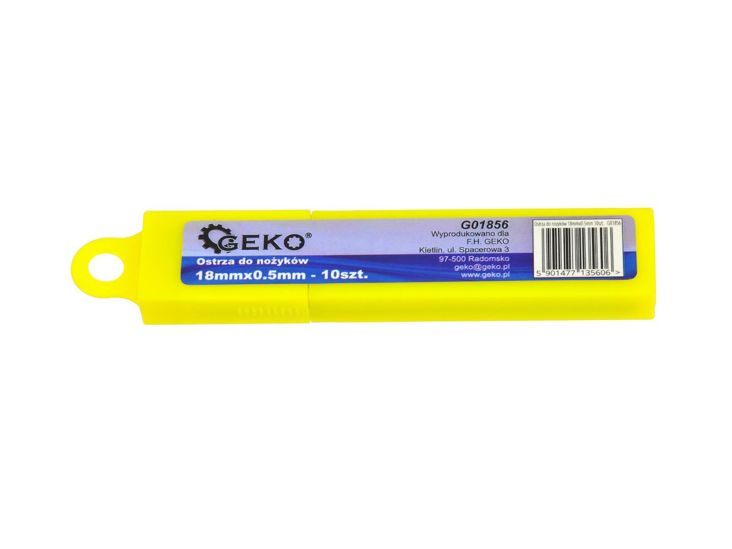 Čepele pro nože 18 mm × 0,5 mm 10 ks Geko – ukázka použití v praxi