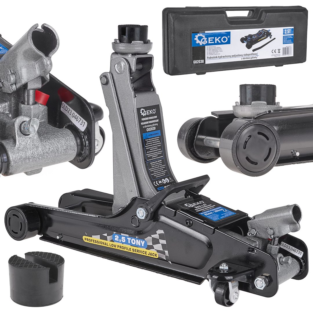 Hydraulický zvedák 2,5 T nízkoprofilový Geko – celkový pohled