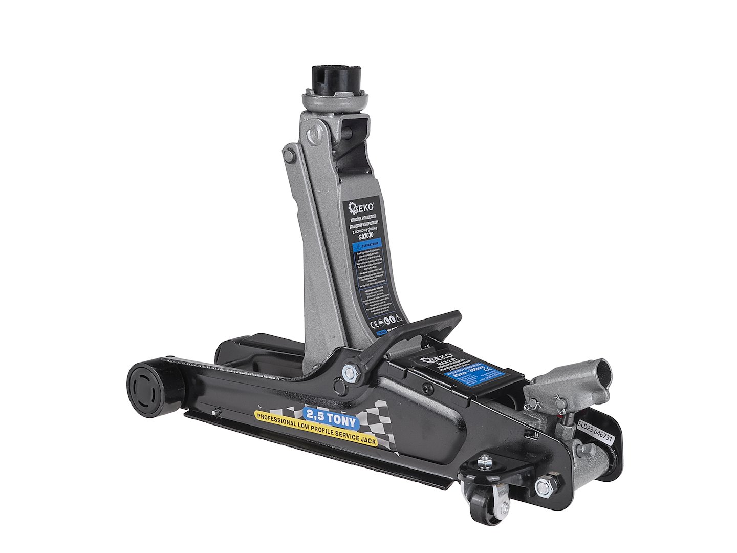 Hydraulický zvedák 2,5 T nízkoprofilový Geko – set s kufříkem 7