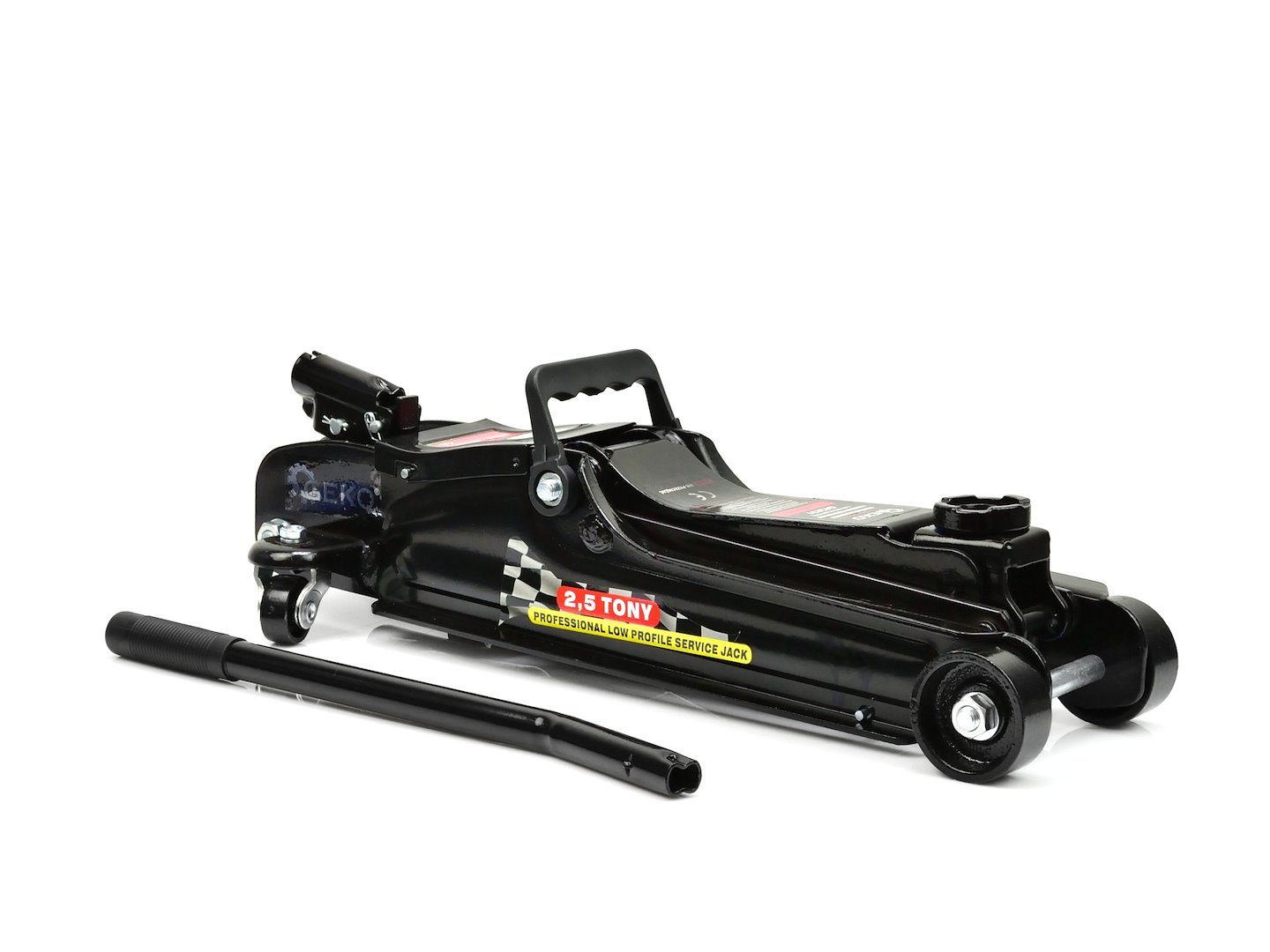 Hydraulický zvedák Geko 2,5 t – celkový pohled