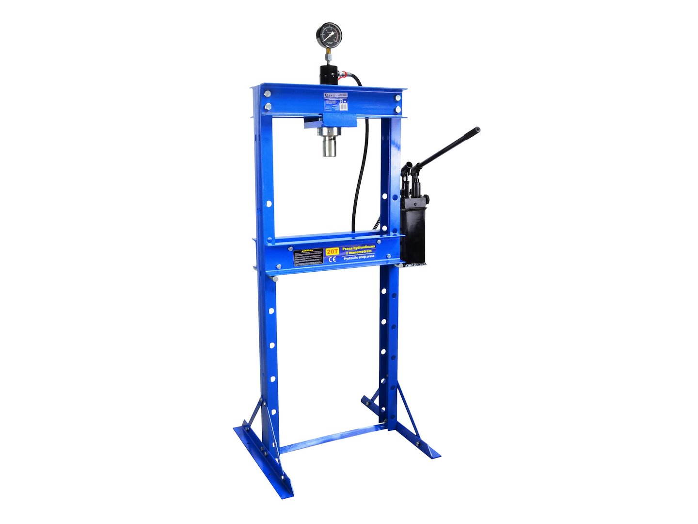 Hydraulický lis 20T s manometrem a dvoustupňovým čerpadlem (1) 1