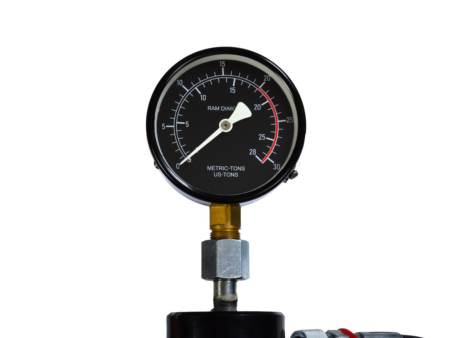Hydraulický lis 20T s manometrem a dvoustupňovým čerpadlem (1) 2