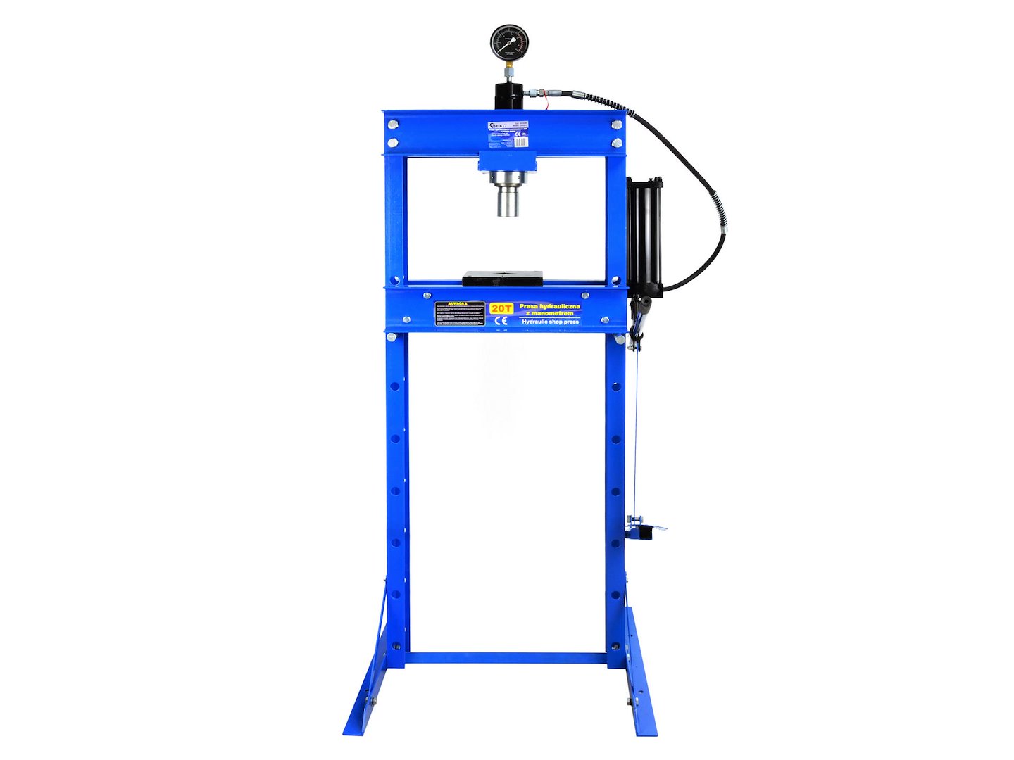 Hydraulický lis 20T s manometrem a nožní pumpou(1) 1