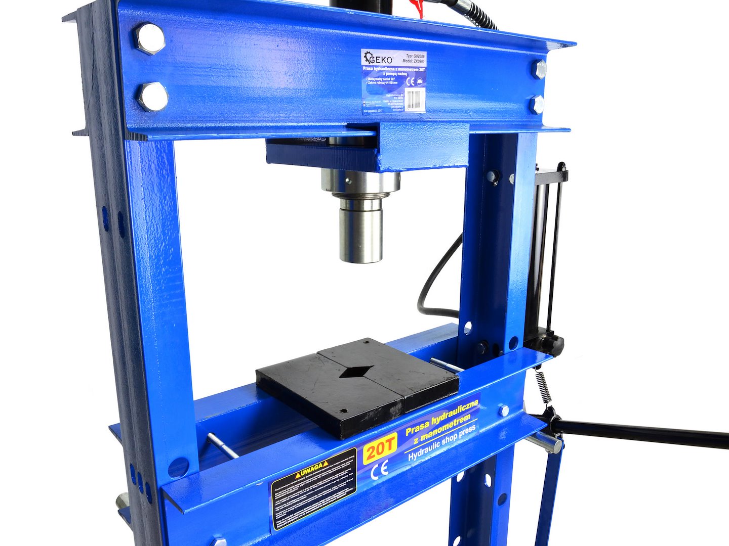 Hydraulický lis 20T s manometrem a nožní pumpou(1) 6