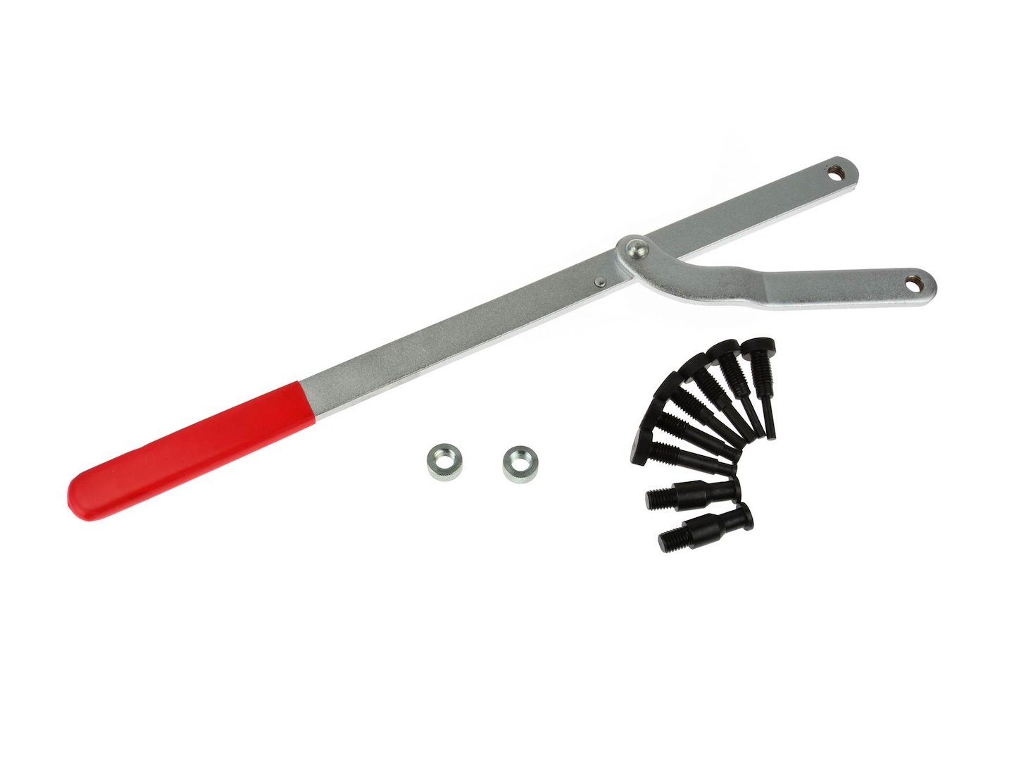 Klíč na napínání řemenice Geko G02680 – detail adaptérů