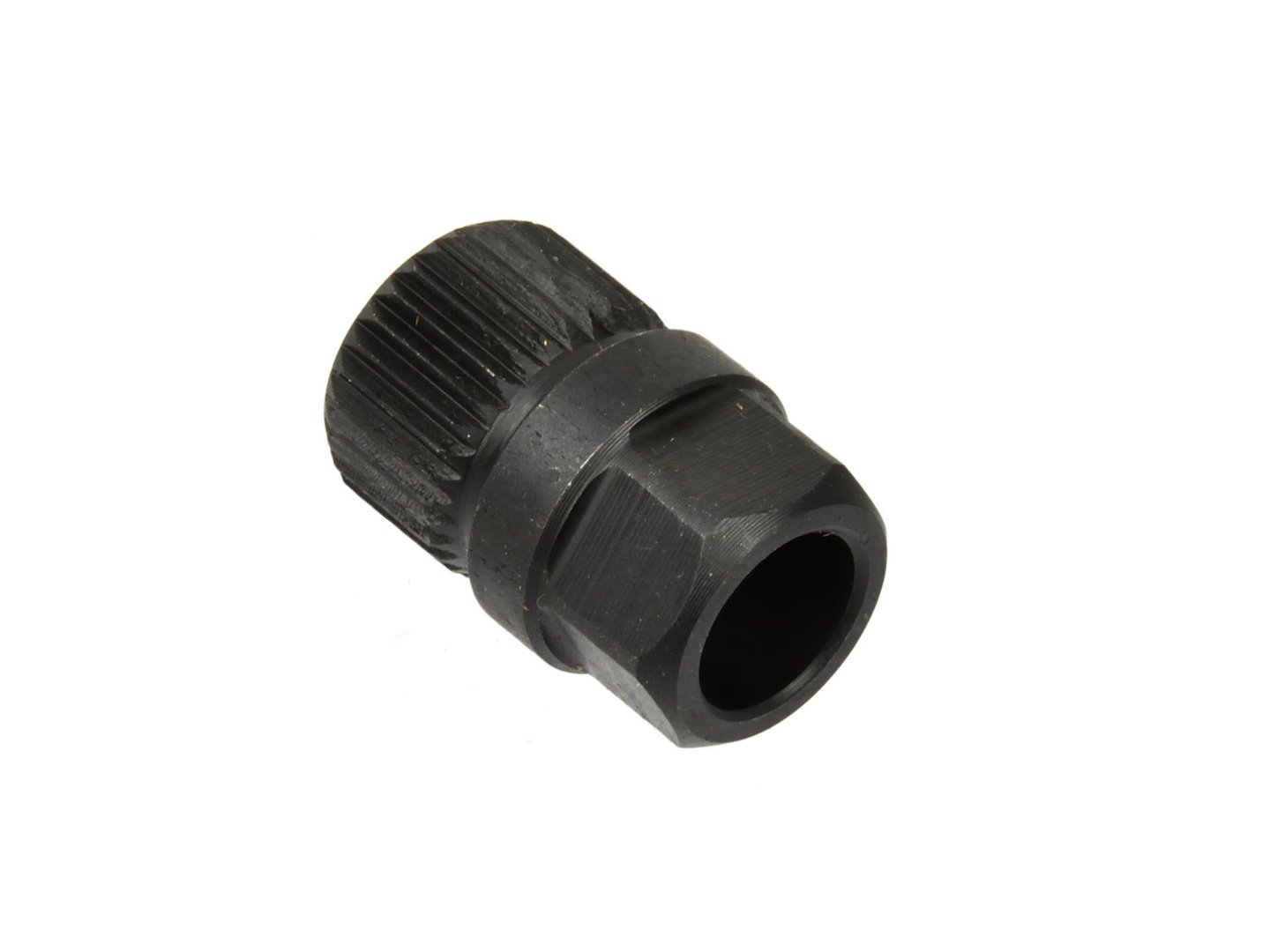 Klíč na spojku alternátoru Geko – detail 6-hranného profilu 17 mm