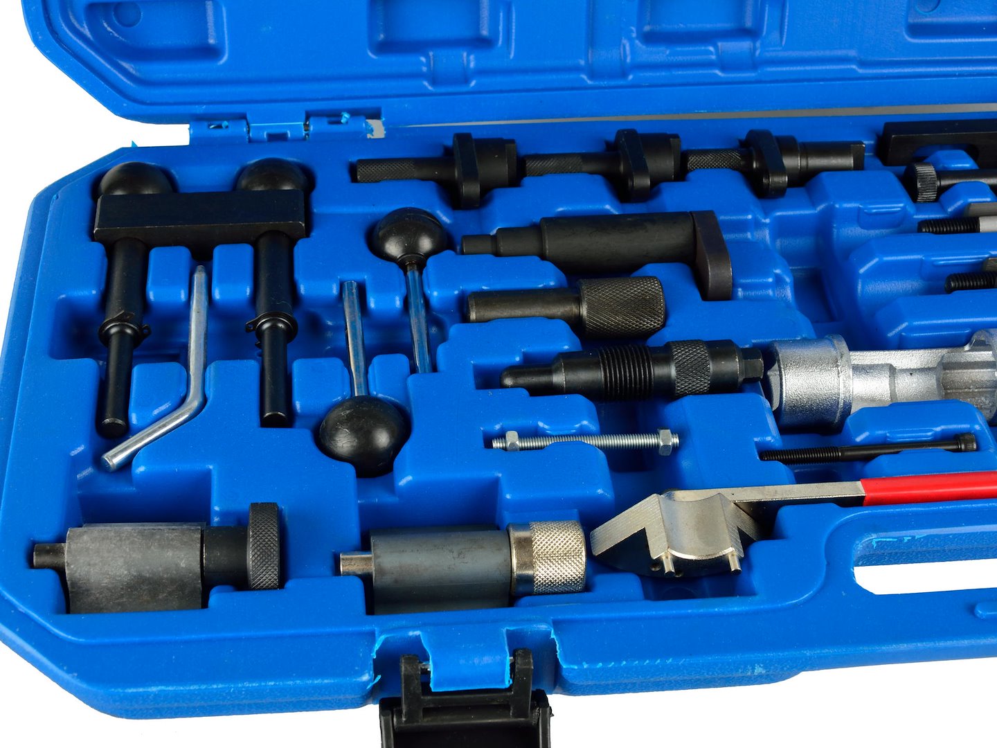 Blokáda rozvodu VAG BIG SET – detail nástrojů pro klikový hřídel