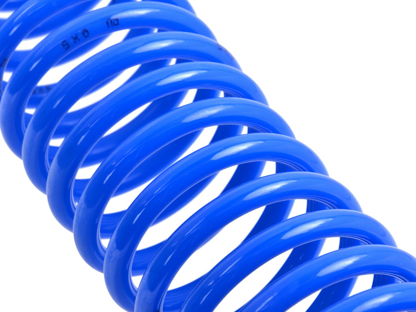 Pneumatická hadice PU 5x8 mm 20 m Geko – detail konektorů a zakončení