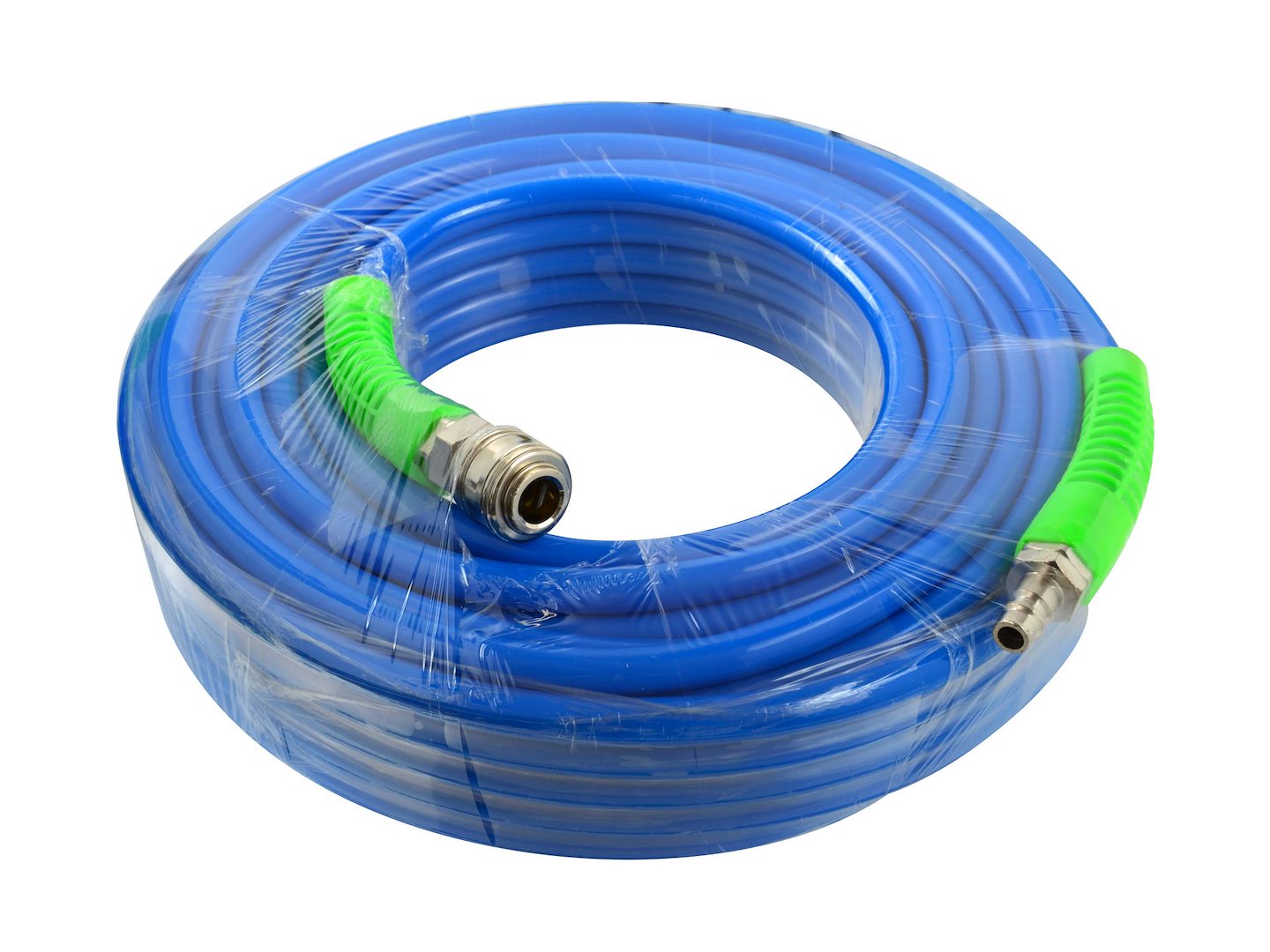 Pneumatická hadice s výztuží PU 20 m 12 mm × 8 mm modrá – celkový pohled na produkt