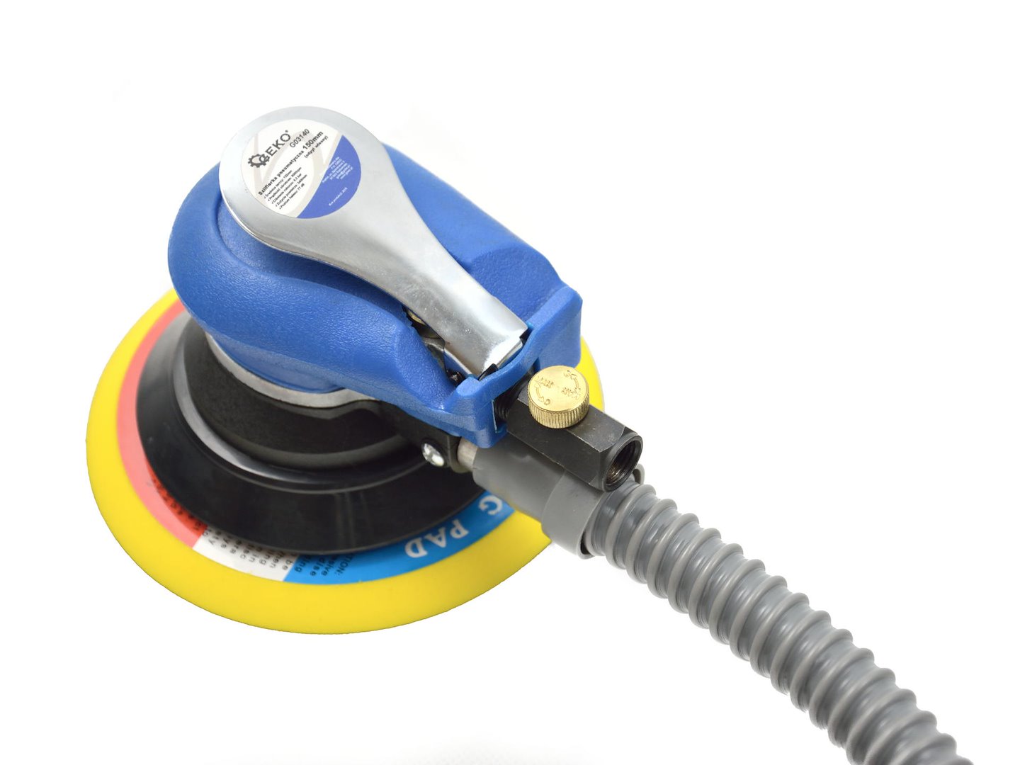 Pneumatická bruska 150 mm Geko – detail konstrukce
