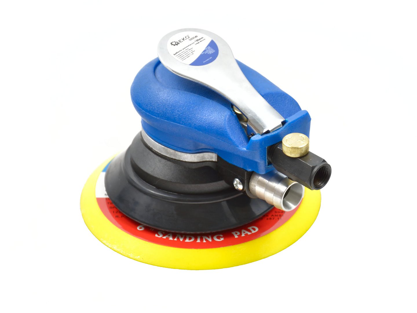 Pneumatická bruska 150 mm s vlastním odsáváním – Geko G03140 8