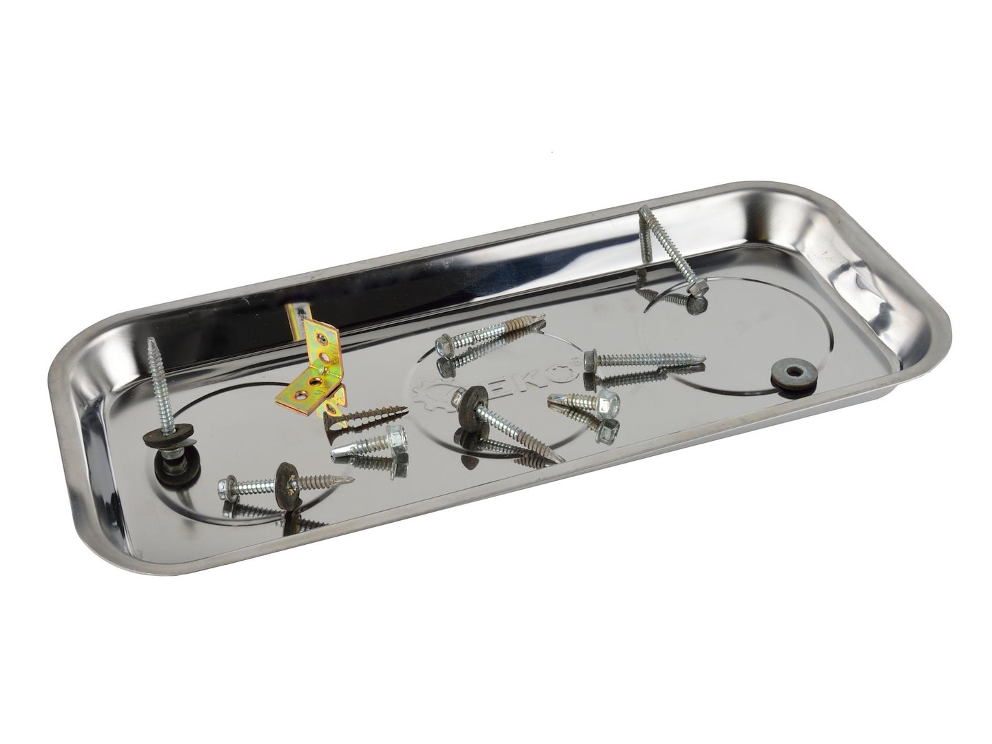 Magnetická miska obdélníková 158x358mm – použití v dílně