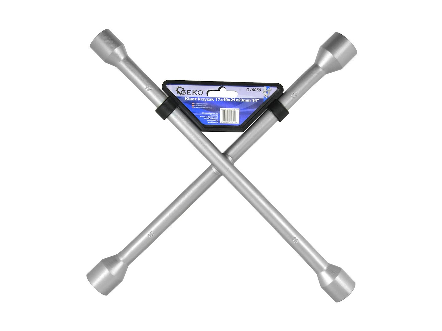 Křížový klíč 17x19x21x22 mm 14 palců – celkový pohled