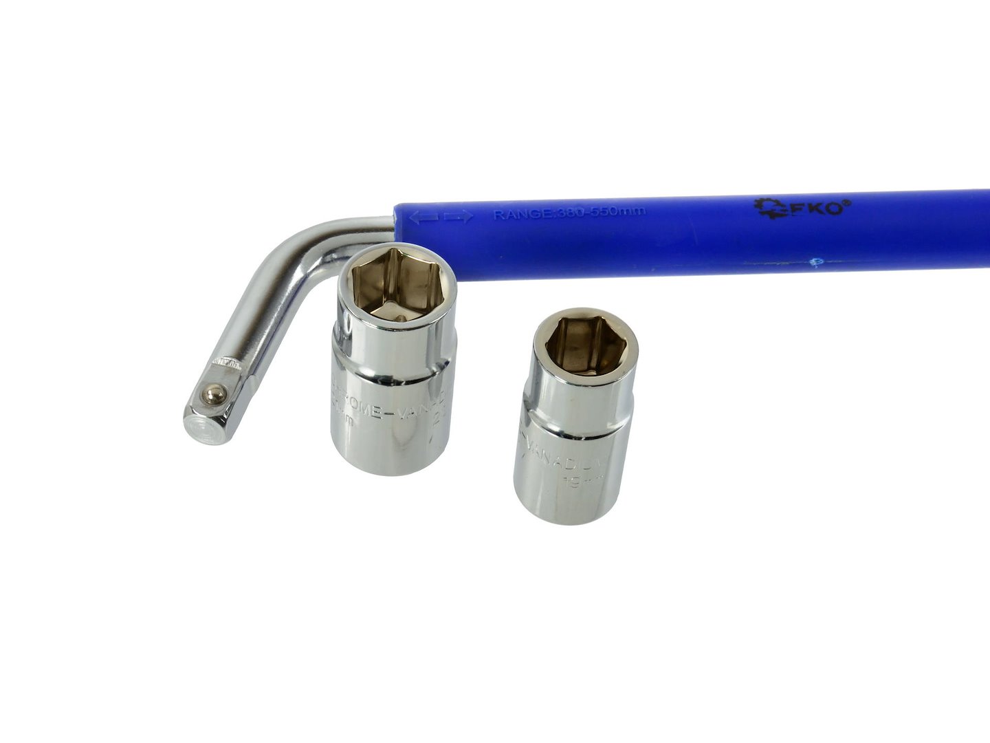 Vysouvací klíč na kola zesílený GEKO – 17×19 mm + 21×23 mm 5