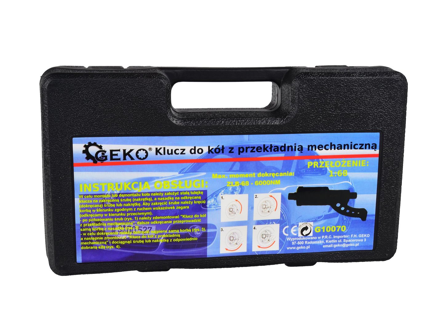 Klíč na kola 1:58 (malý) nasazení 32, 33 mm – Geko G10070 5