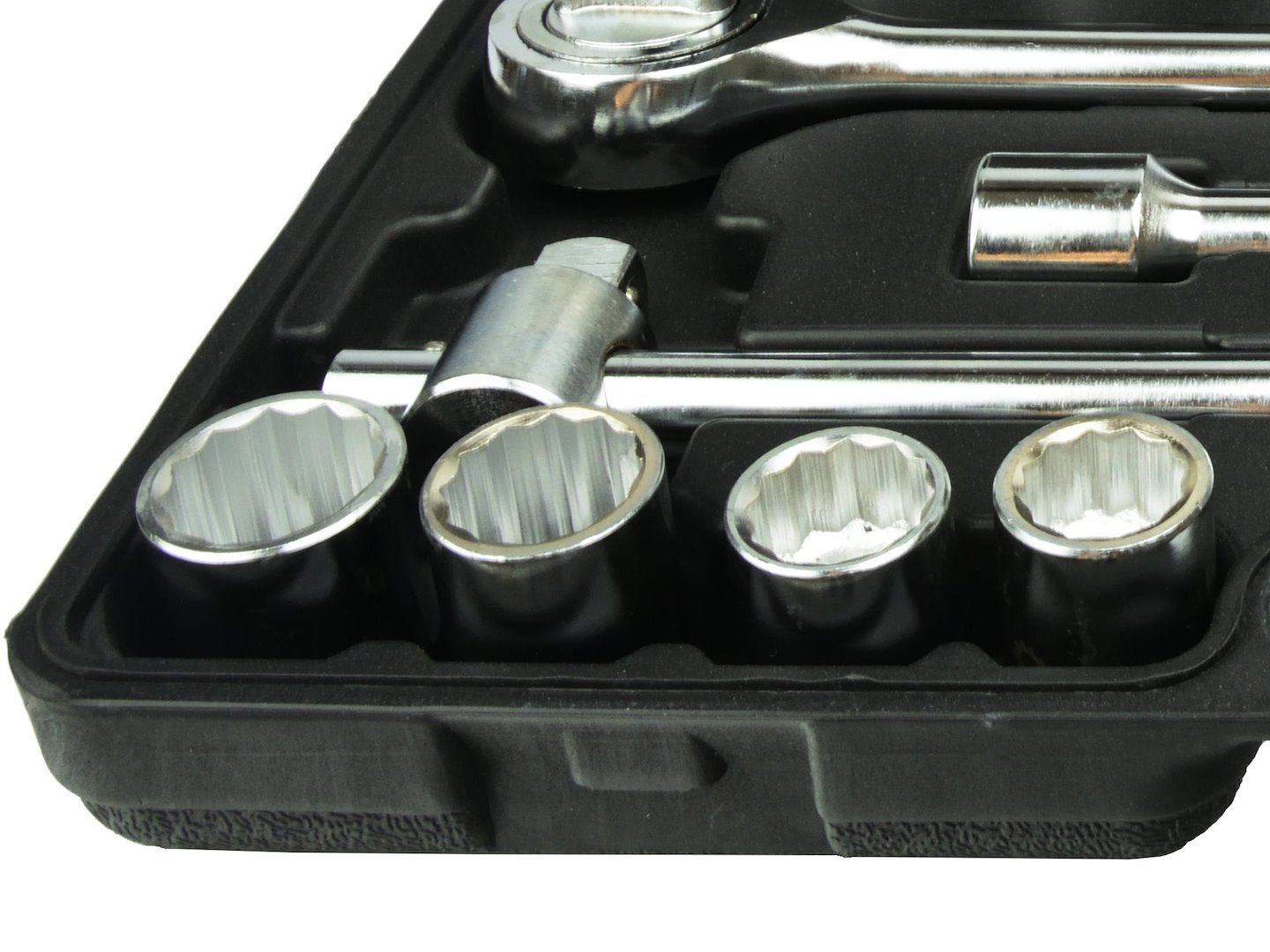 Sada klíčů s nasazovacími hlavami, 21 ks, 3/4", 12hranné, 19–50 mm, černý kufřík (2) 5