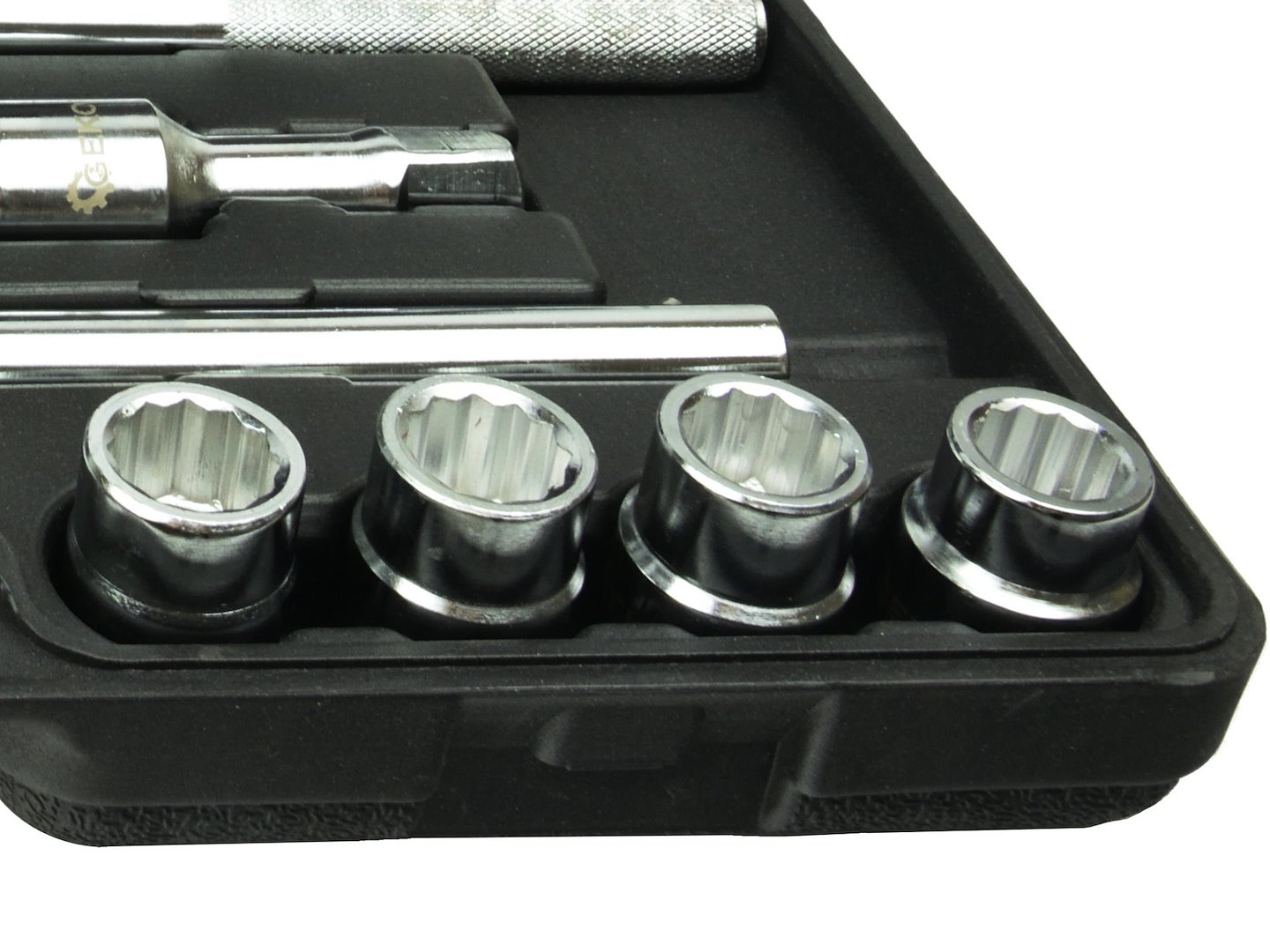 Sada klíčů s nasazovacími hlavami, 21 ks, 3/4", 12hranné, 19–50 mm, černý kufřík (2) 6