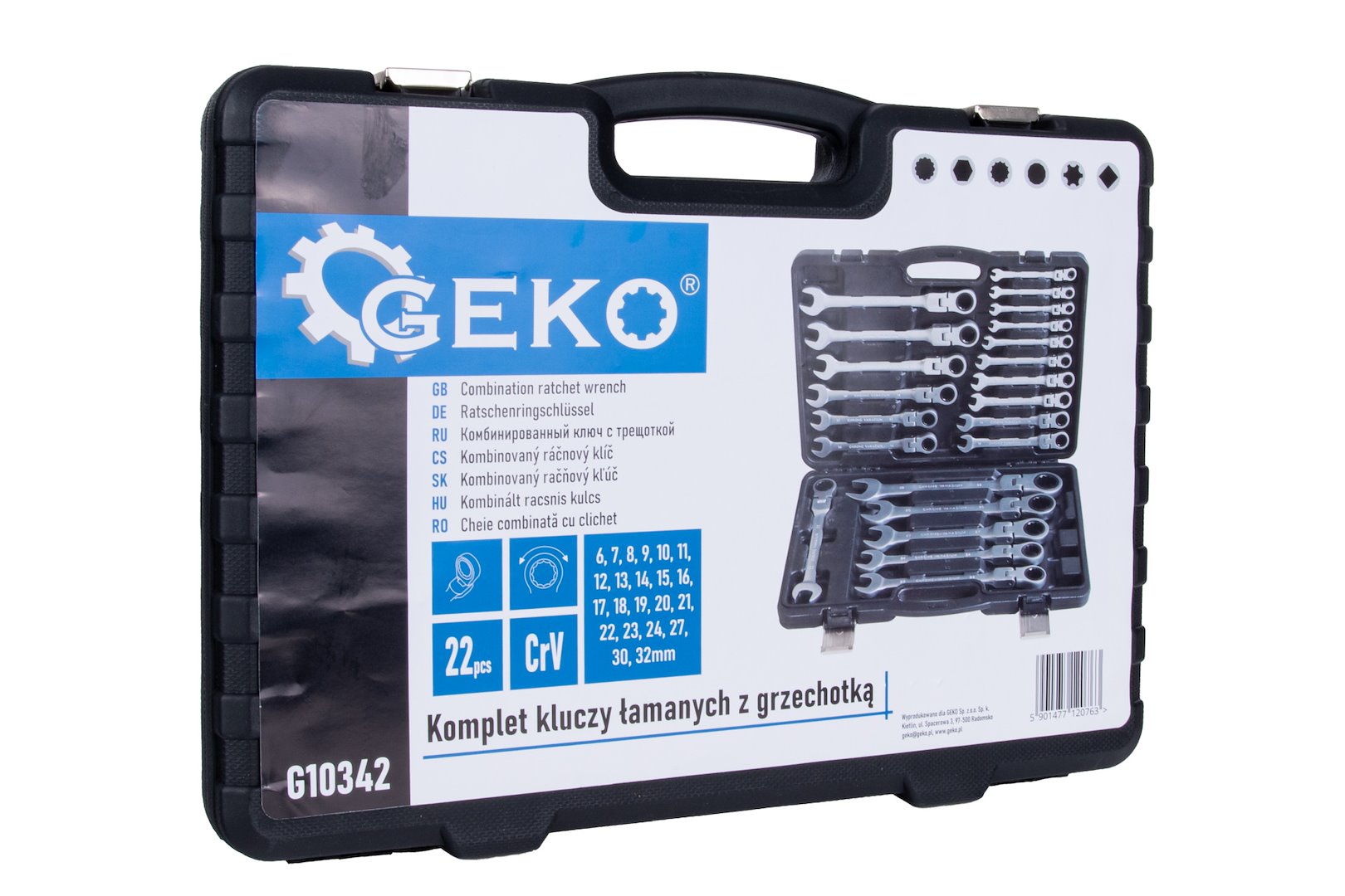 Sada klíčů s ráčnou 22 ks. 6-32 mm (2) 3
