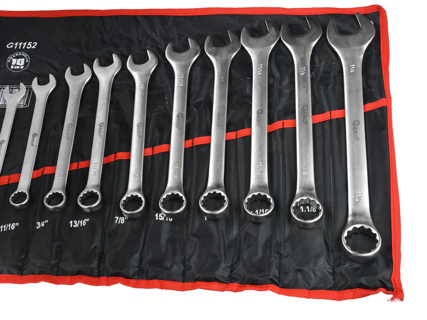 Sada plochých a okových klíčů, palcových, 16 ks, 1/4"-1,1/4" (6) 4