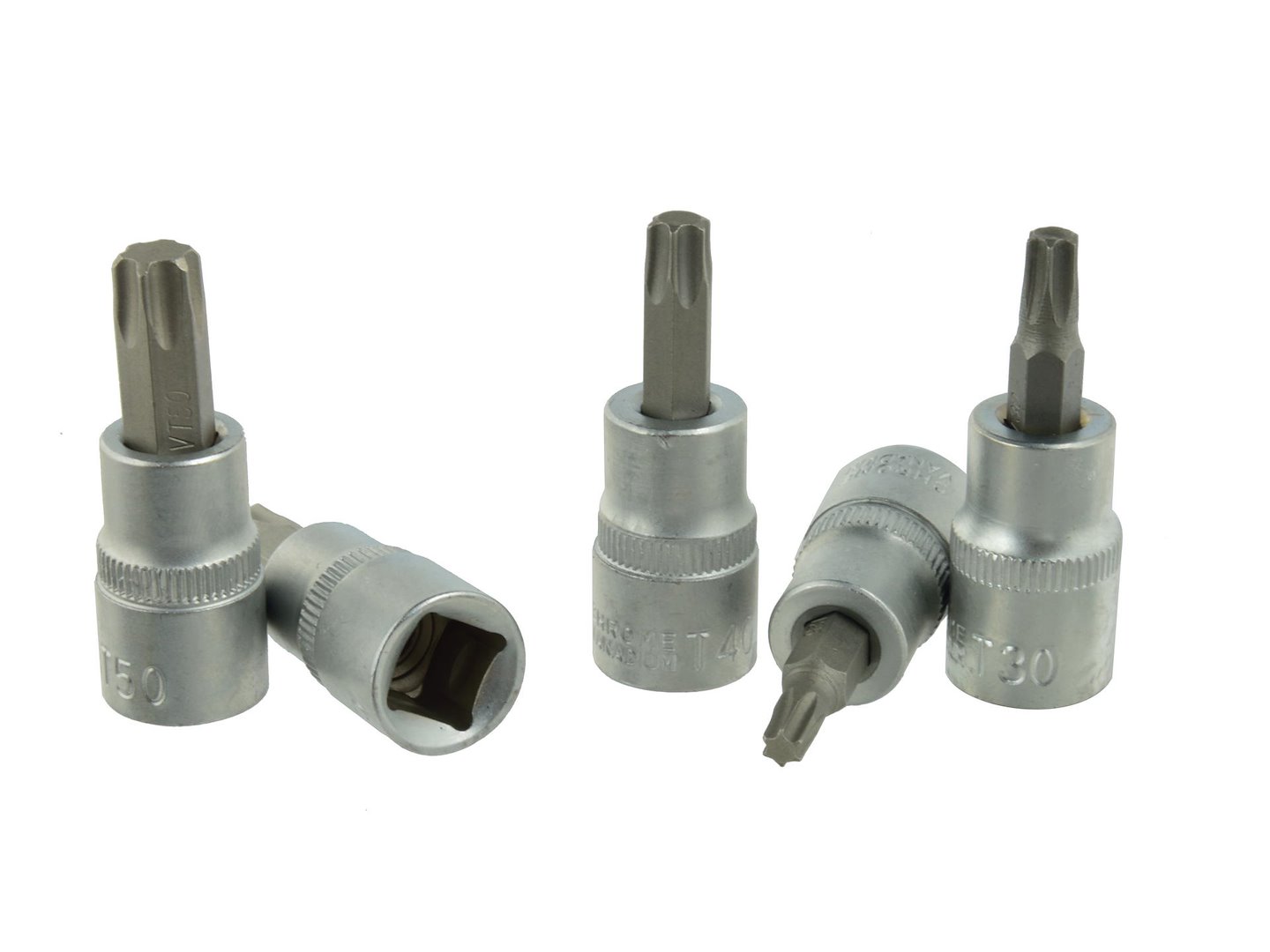 5dílná sada klíčů Torx T25–T50 3/8" CRV – Geko 4