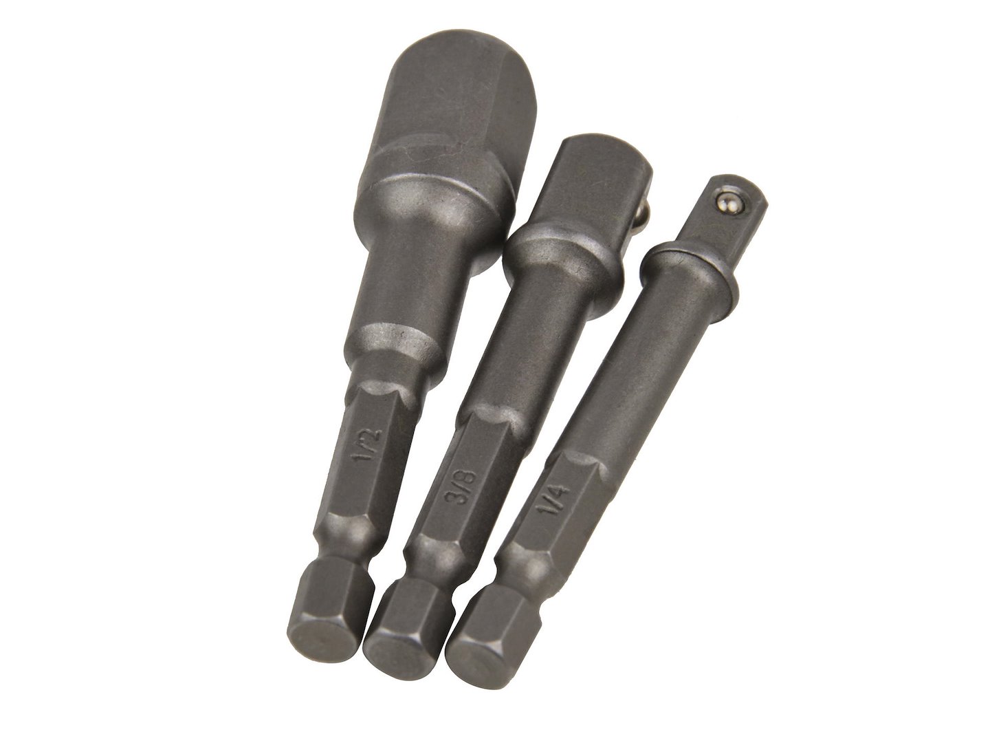 Sada redukcí pro nástavce šroubováku 1/4" 3/8" 1/2" (25/100 ks) – Geko 4