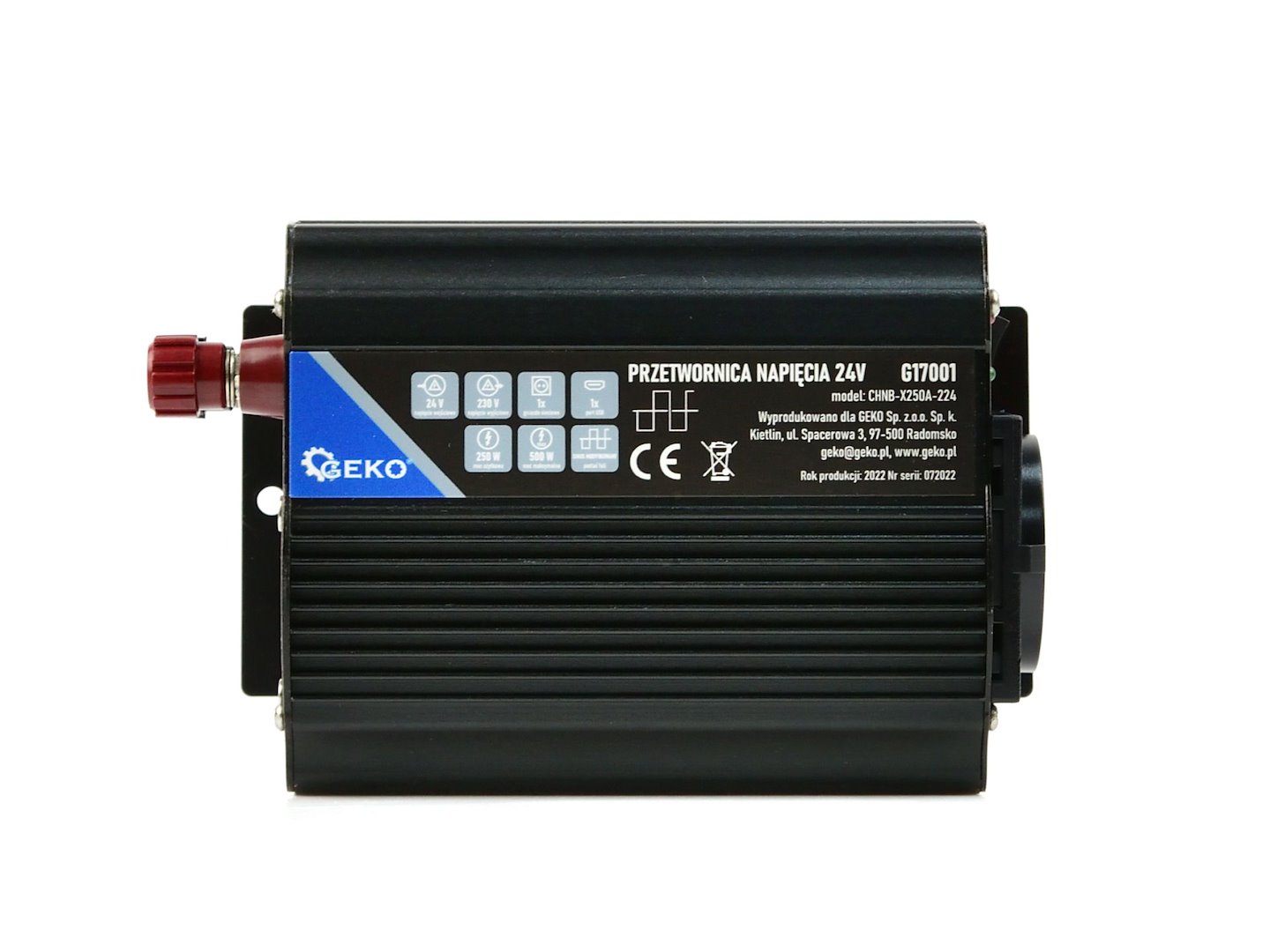 Napěťový měnič 24 V/230 V 250/500 W (24) 4