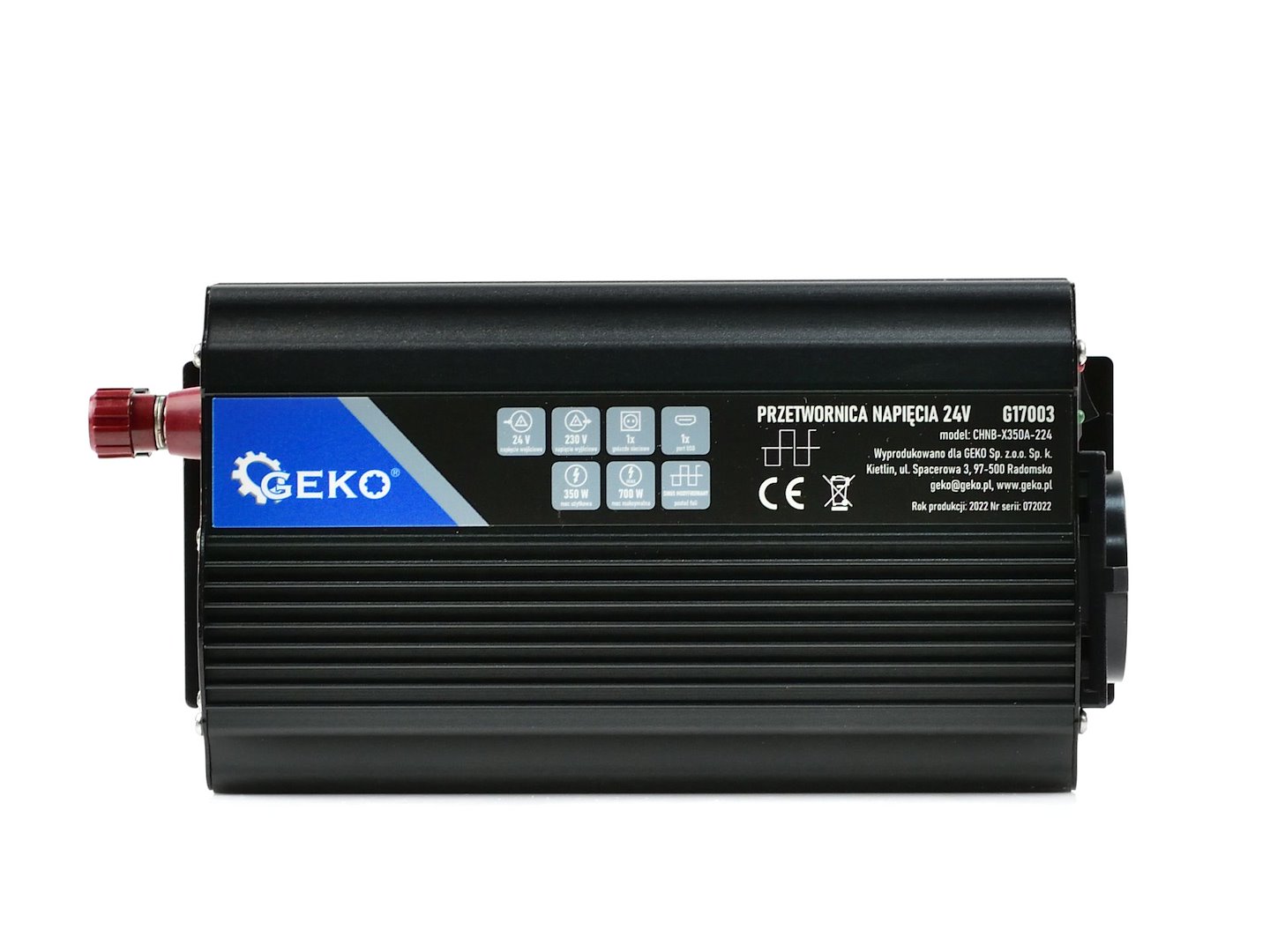 Napěťový měnič 24 V/230 V 350/700 W Geko 4