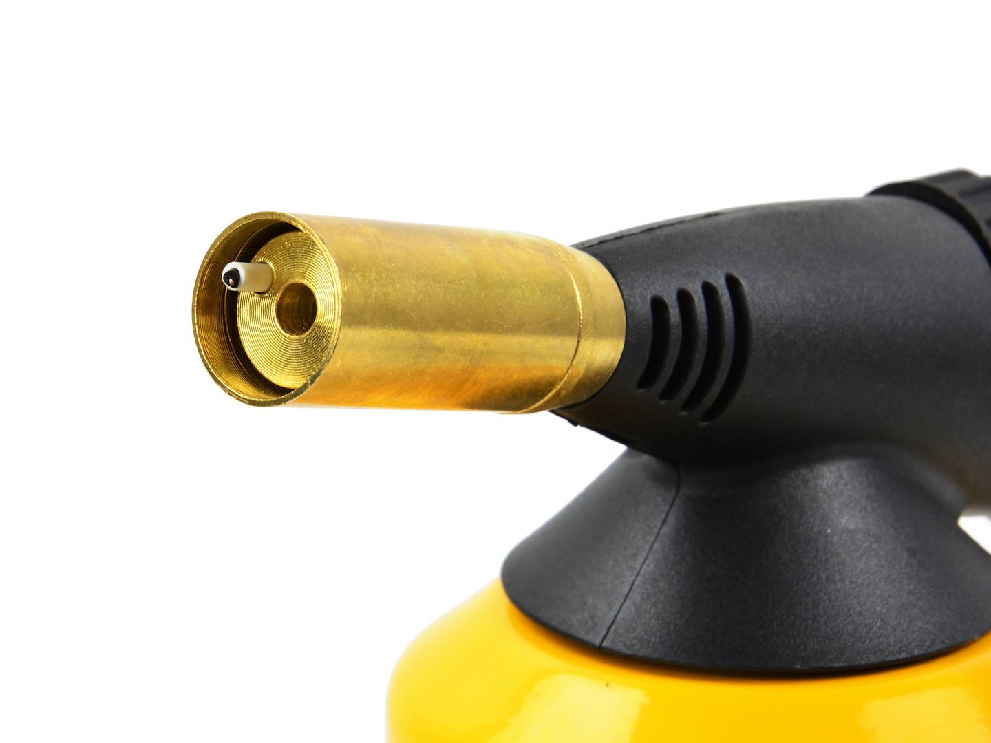 Pájecí lampa Geko G20071 – detail hořáku a piezo zapalování