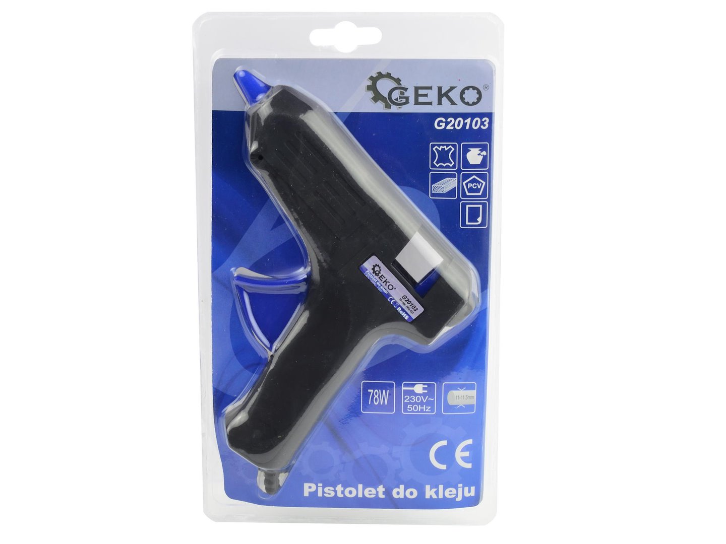 Lepicí pistole Geko 78 W – průměr tyčinek 11–11,5 mm 4