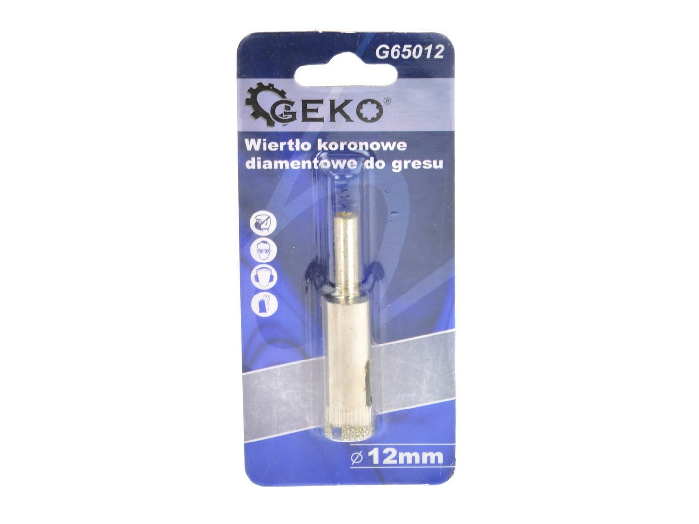 Diamantová korunková vrtací korunka Geko 12 mm – celkový pohled