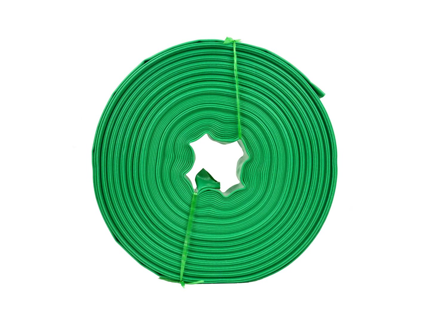 Hadice PVC 2 palce 50 m zelená GEKO – detail materiálu a zelené barvy