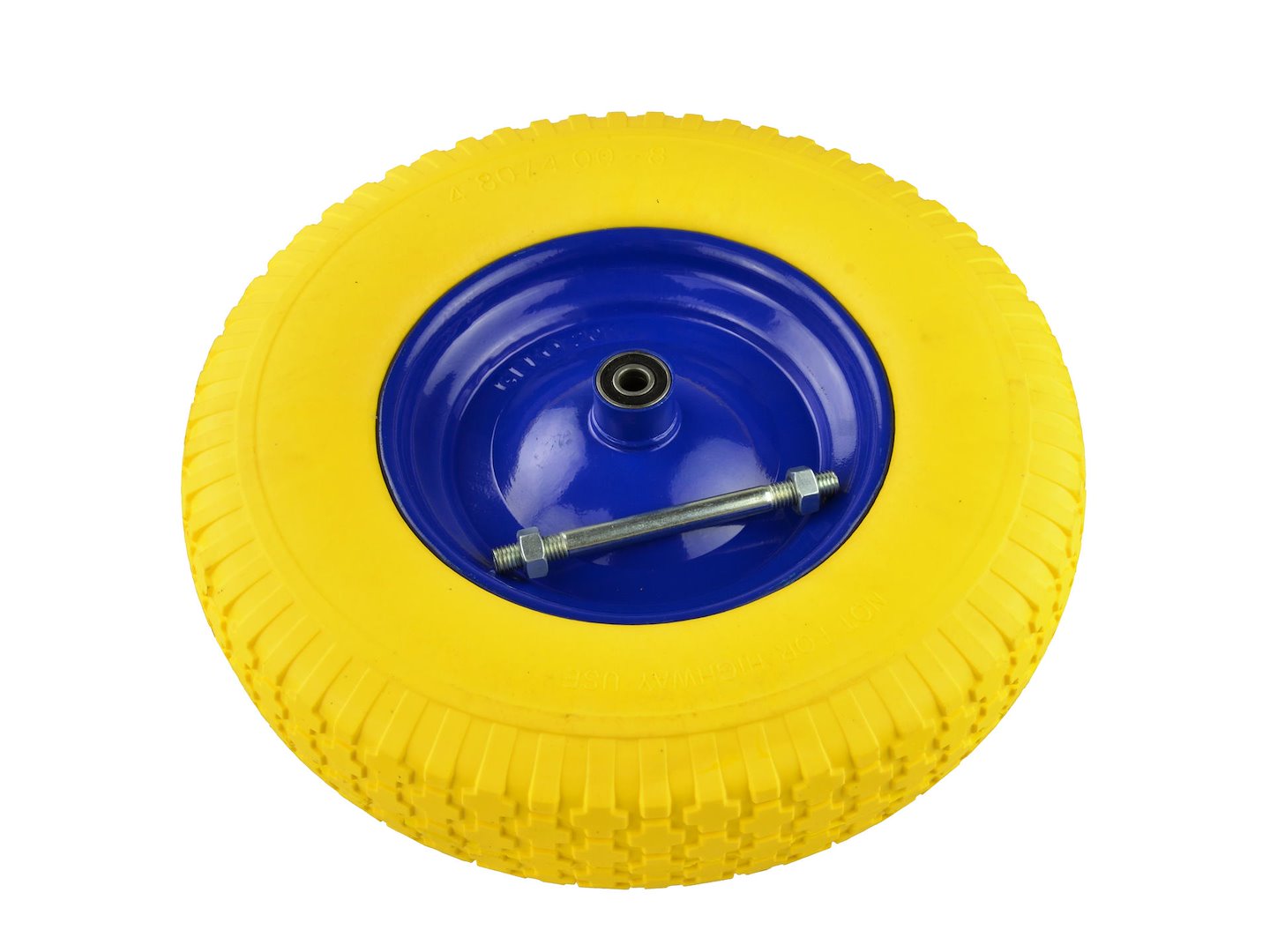Kolo pro kolečko 4.00-8 plné Flower žluté – detail středu