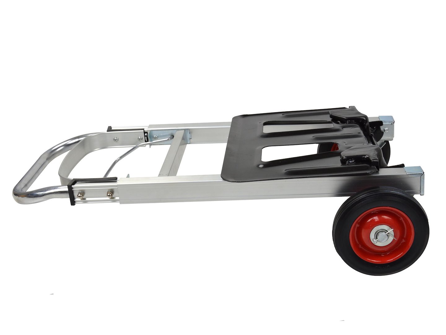 Transportní vozík z hliníku 90 kg – plošina a detail