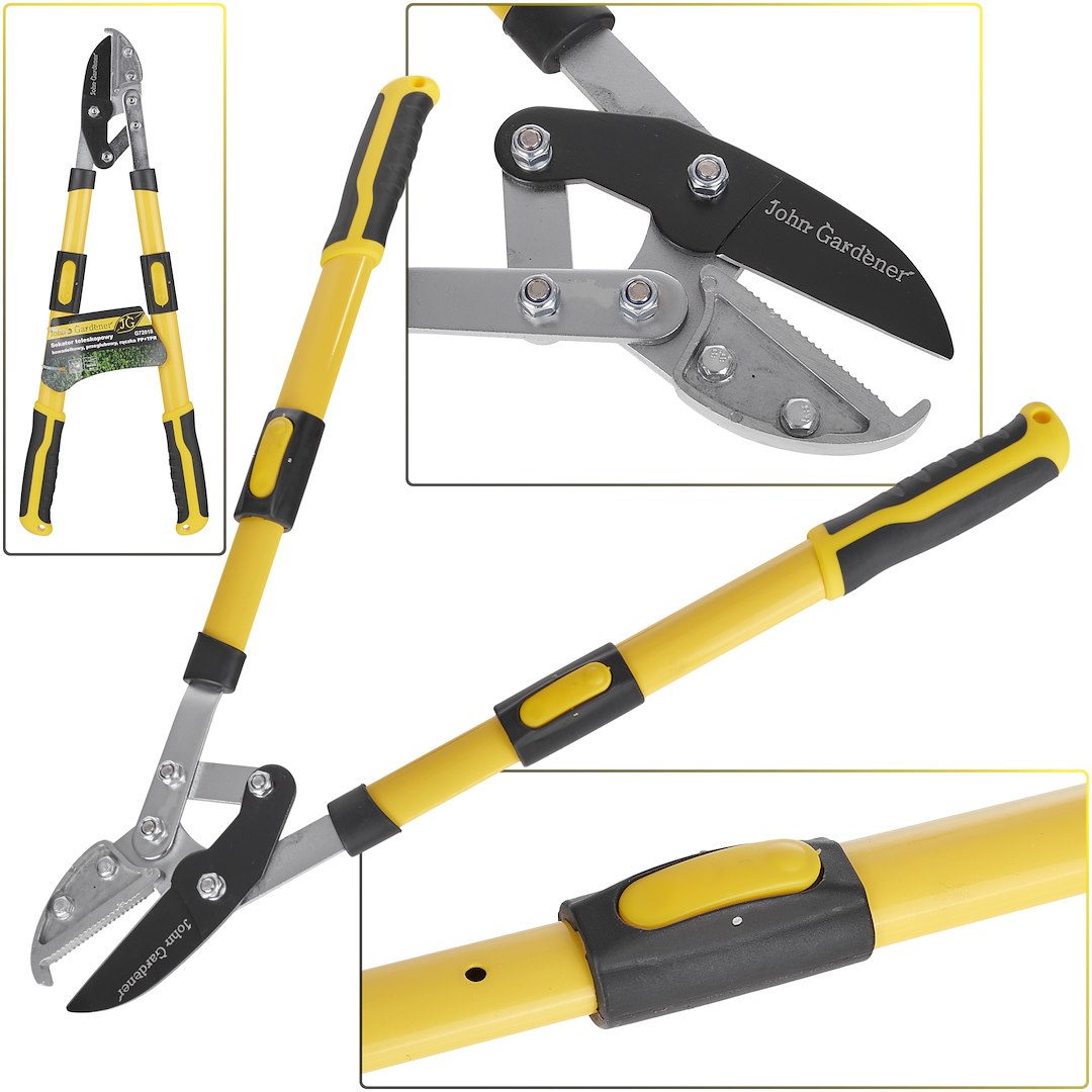 Teleskopické zahradnické nůžky Geko 650-975 mm – celkový pohled