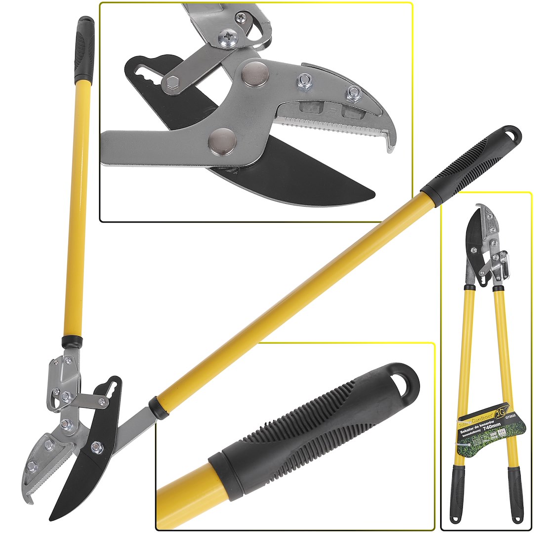 Nůžky na větve 700 mm převodové kovadlinové Geko – celkový pohled