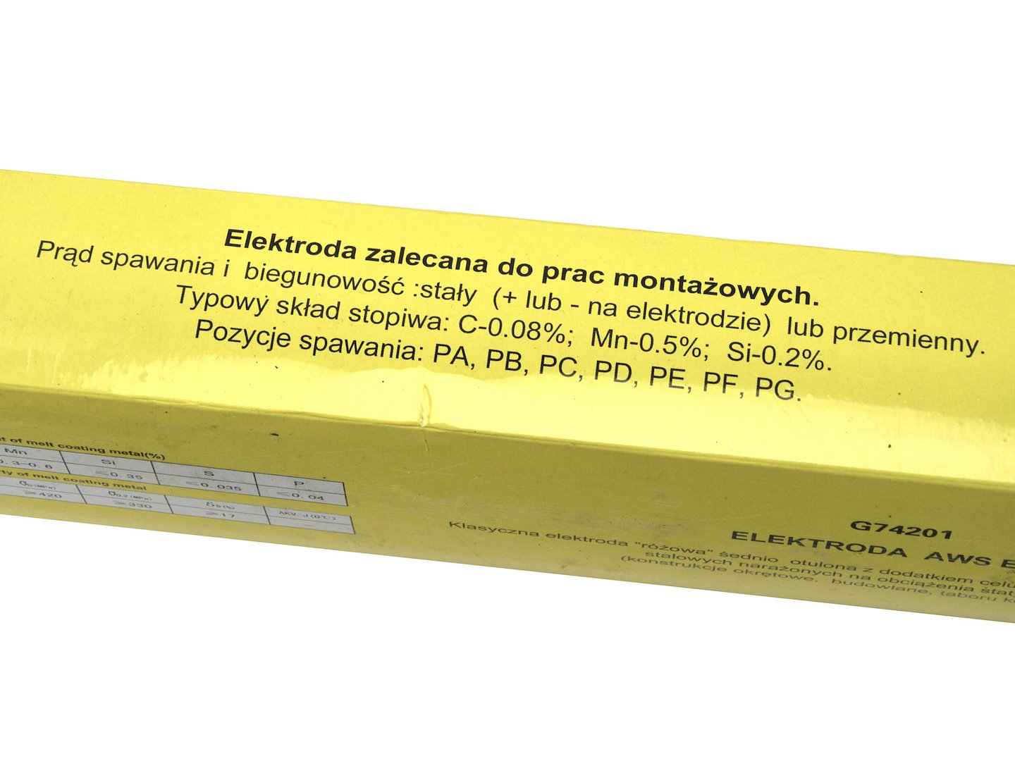 Svařovací elektrody Geko růžové – pohled na obal a obsah balení