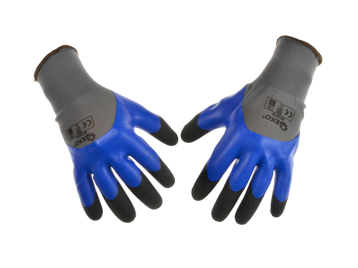 Pracovní ochranné rukavice Geko r.9 pěnový latex – celkový pohled