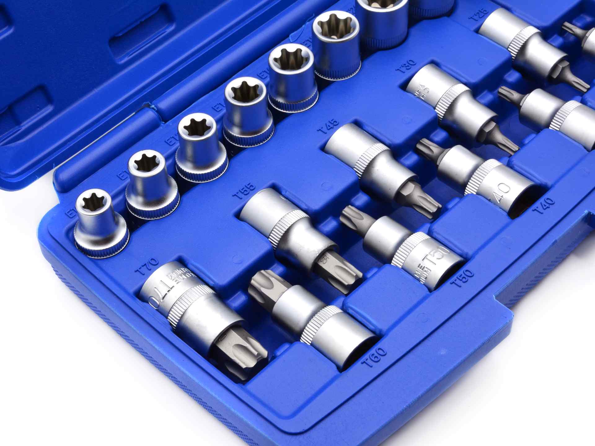 Sada nástrčných klíčů a torx bitů Geko – detail nástrčných klíčů 1/2