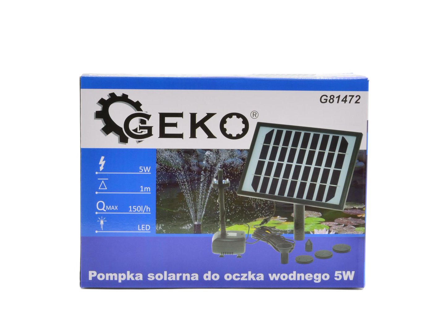 Solární čerpadlo pro jezírko 5W (16) – náhradní díl / příslušenství pro zahradní jezírka Geko 7