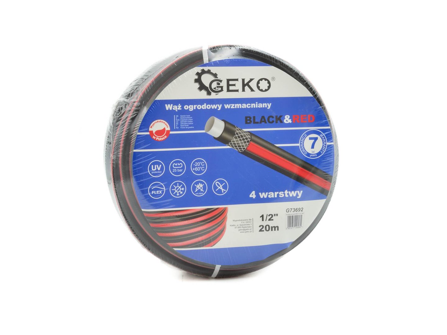 Zahradní hadice vyztužená BLACKRED 1/2 30 m – celkový pohled na produkt