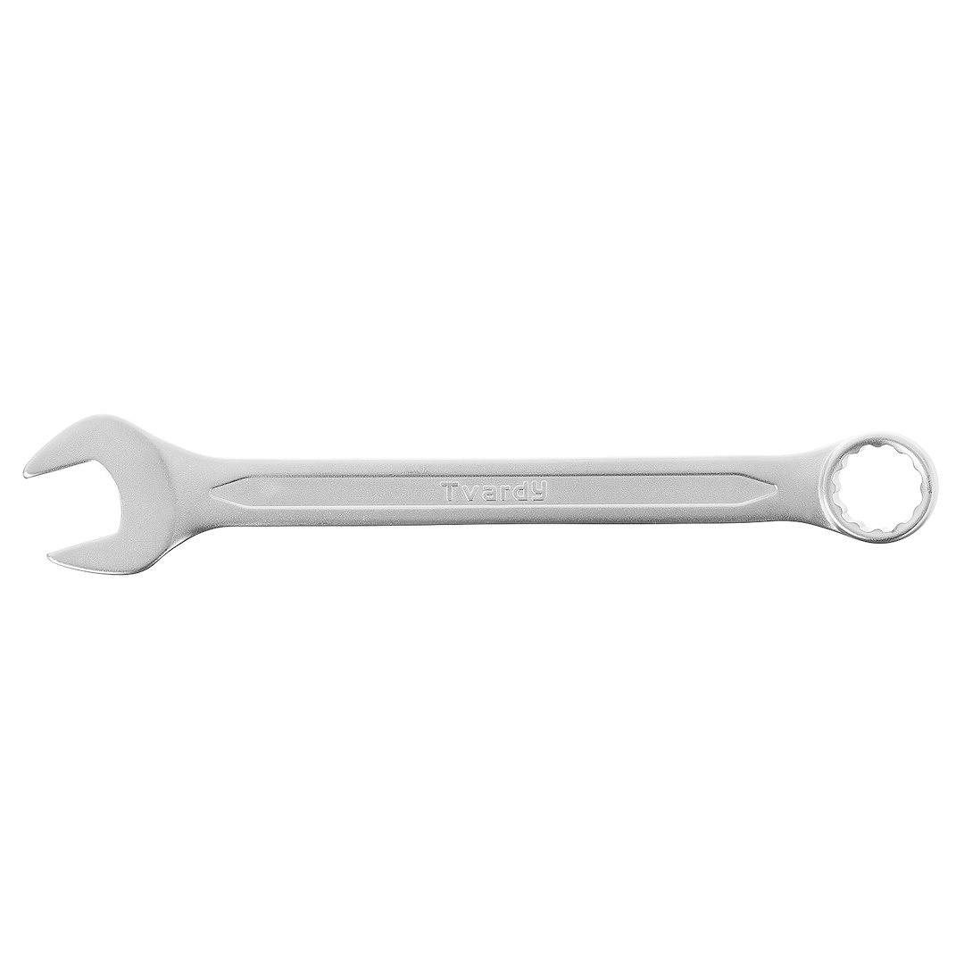 Plochý klíč s okem, satinovaný, 19 mm, CrV – Geko DIN 3113A 4