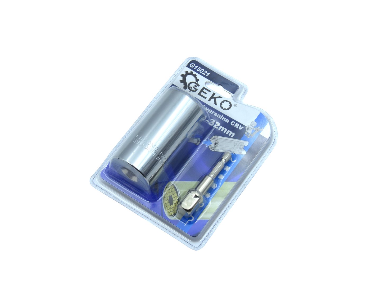 Univerzální nástavec CRV 11–32 mm + adaptér (Geko G15021) 4