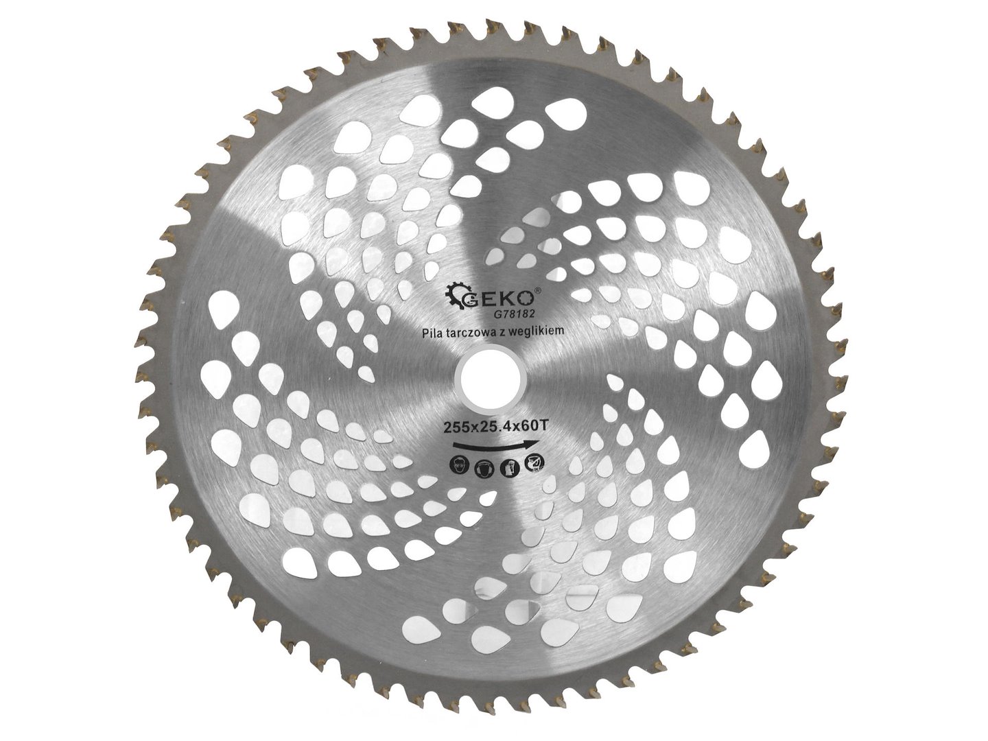 Kotouč s karbidovým ostřím 255 x 25,4 mm x 60T – celkový pohled