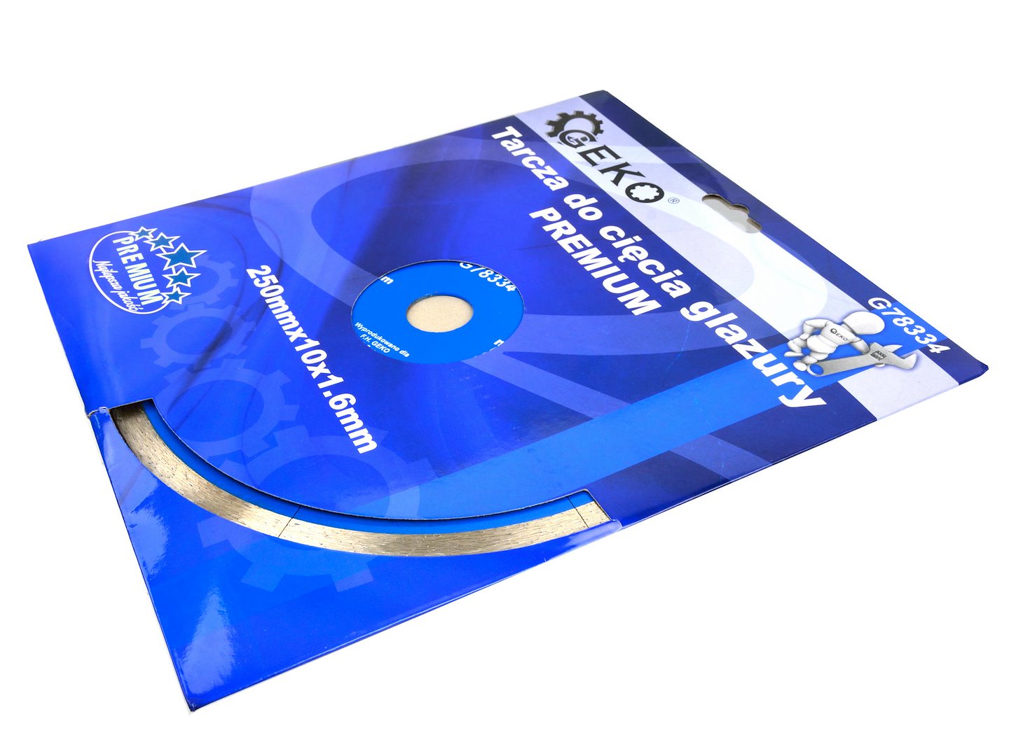 Řezací kotouč na dlaždice 250 mm PREMIUM – detail diamantového ostření